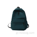 Απλό στυλ μαξιλάρι αέρα ιμάντες κυρίες Backpack Custom Print Nylon School Bag